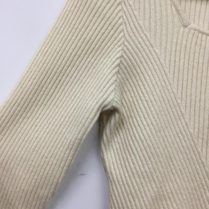 ムルーア MURUA ニット、セーター 長袖 012312602401 ショートペプラムニット FREE 無地 白 / ホワイト / white レディース USED 古着 中古 10154858