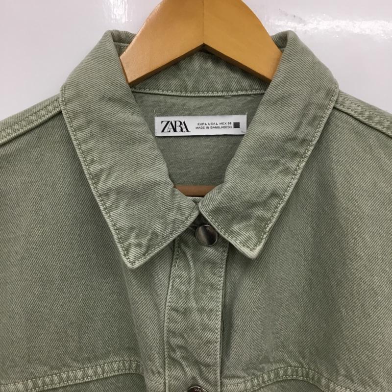 ザラ ZARA ジャケット、上着 ジャケット、ブレザー L 無地 カーキ / カーキ / khaki レディース USED 古着 中古 10154861