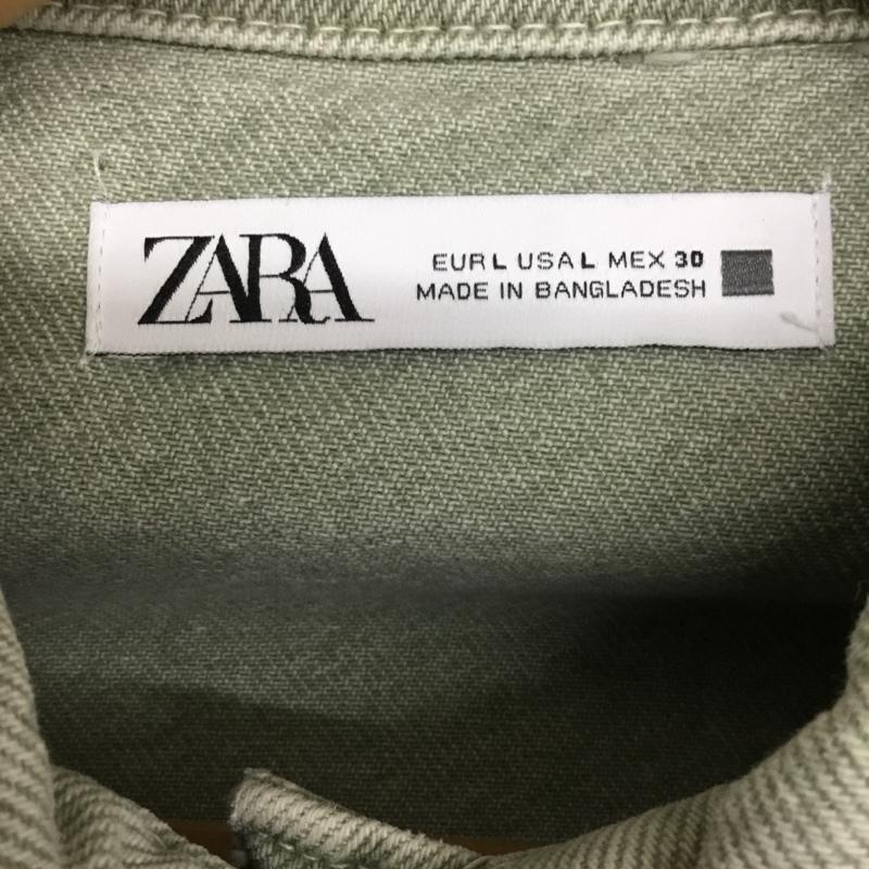 ザラ ZARA ジャケット、上着 ジャケット、ブレザー L 無地 カーキ / カーキ / khaki レディース USED 古着 中古 10154861