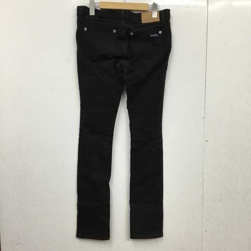 エックスガール X-girl パンツ デニム、ジーンズ 27インチ 無地 黒 / ブラック / black レディース USED 古着 中古 10154862