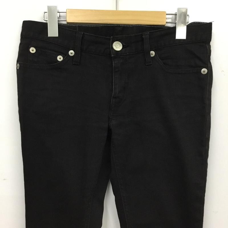エックスガール X-girl パンツ デニム、ジーンズ 27インチ 無地 黒 / ブラック / black レディース USED 古着 中古 10154862