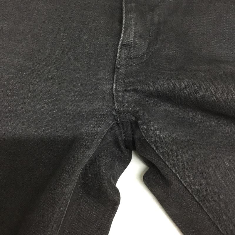 エックスガール X-girl パンツ デニム、ジーンズ 27インチ 無地 黒 / ブラック / black レディース USED 古着 中古 10154862