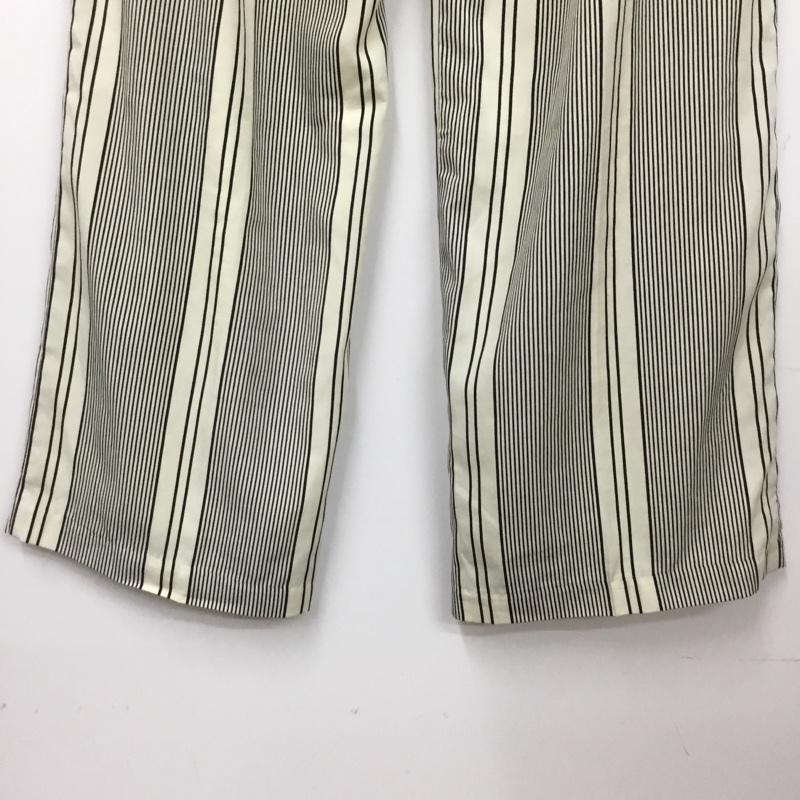 エモダ EMODA ボトムス ボトムス S ストライプ 白 / ホワイト / white X 黒 / ブラック / black レディース USED 古着 中古 10154864