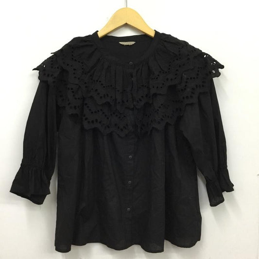 サマンサモスモス Samansa Mos2 シャツ、ブラウス 七分袖 FREE 無地 黒 / ブラック / black レディース USED 古着 中古 10154867