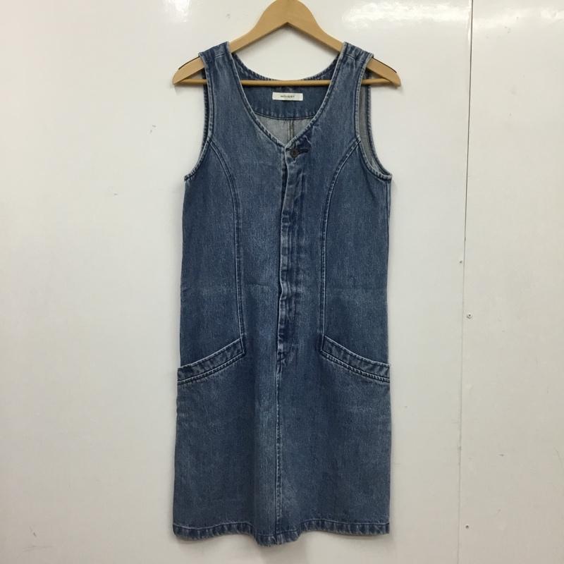 マウジー MOUSSY ワンピース ミニスカート デニムワンピース 0109SC11-3000 1 無地 水色 / ライトブルー / レディース USED 古着 中古 10154869