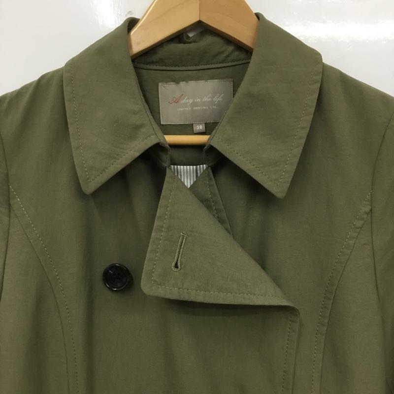 アデイインザライフ ユナイテッドアローズ A day in the life UNITED ARROWS コート コート一般 38 無地 カーキ / カーキ / khaki レディース USED 古着 中古 10154871
