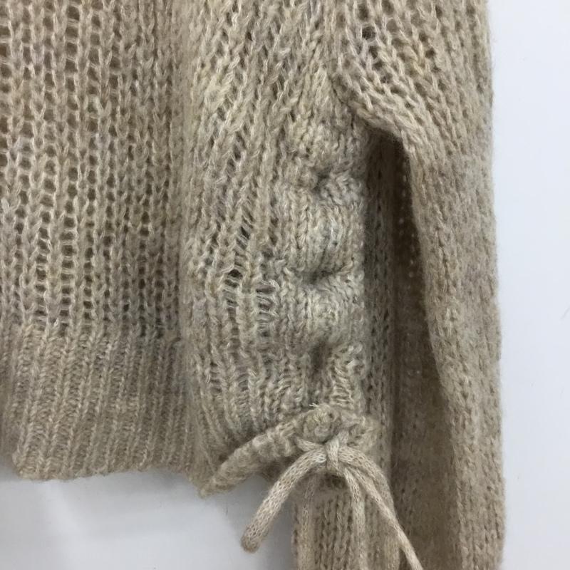 ローリーズファーム LOWRYS FARM ニット、セーター 長袖 FREE 無地 ベージュ / ベージュ / beige レディース USED 古着 中古 10154874