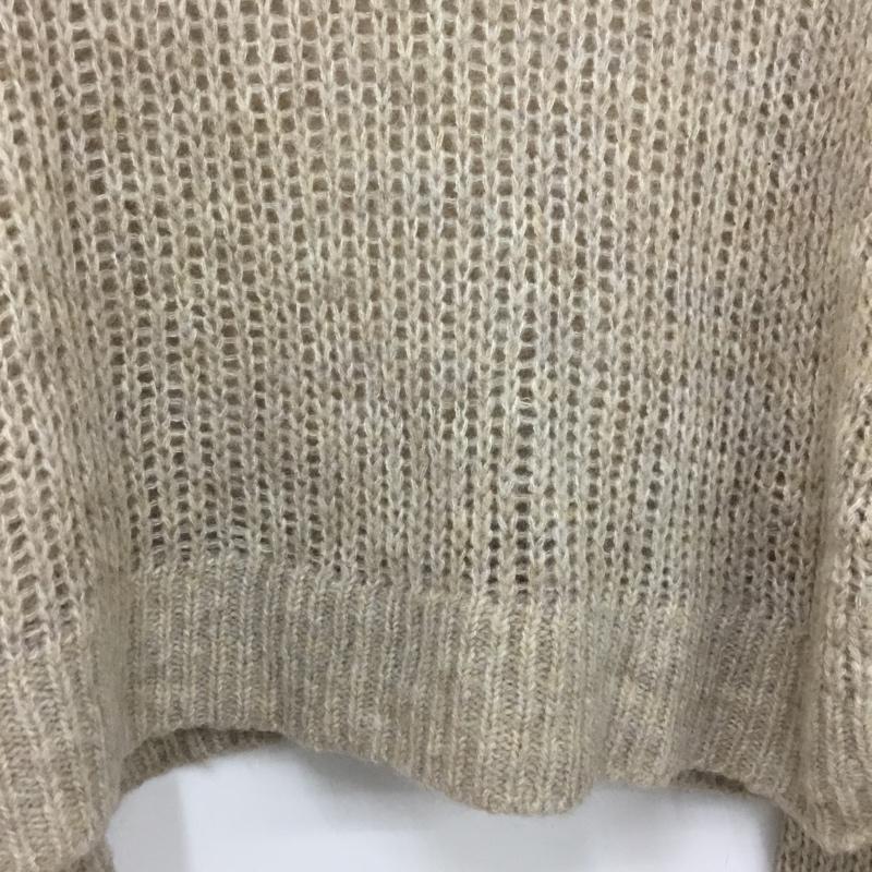 ローリーズファーム LOWRYS FARM ニット、セーター 長袖 FREE 無地 ベージュ / ベージュ / beige レディース USED 古着 中古 10154874