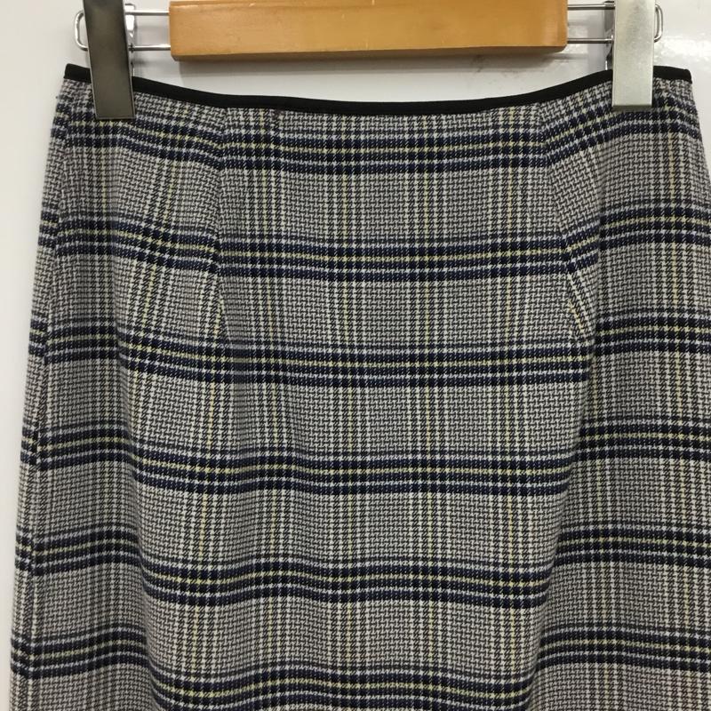 ロペピクニック ROPE  PICNIC スカート ロングスカート リバーシブル 巻きスカート 38 無地 X チェック マルチカラー / マルチカラー / multicolor レディース USED 古着 中古 10154877