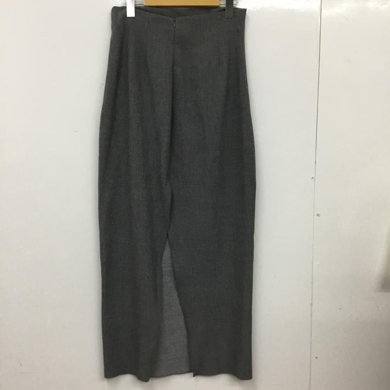 ザラ ZARA スカート ロングスカート L 無地 灰 / グレー / gray レディース USED 古着 中古 10154878