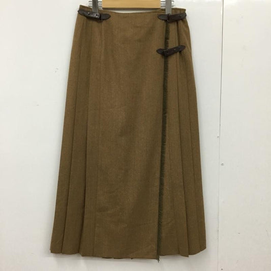 スキャパ SCAPA スカート ロングスカート 42 無地 茶 / ブラウン / brown レディース USED 古着 中古 10154881