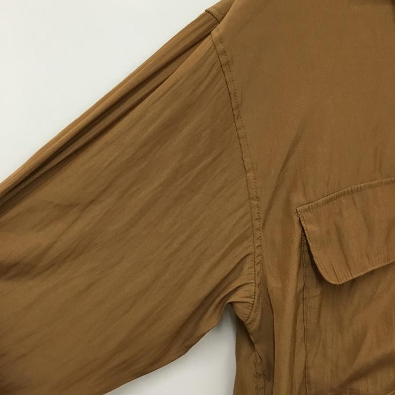 ニコアンド niko and... シャツ、ブラウス 長袖 無地 茶 / ブラウン / brown レディース USED 古着 中古 10154884