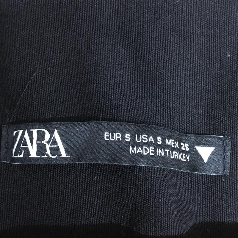 ザラ ZARA ワンピース ミニスカート S 無地 黒 / ブラック / black レディース USED 古着 中古 10154891