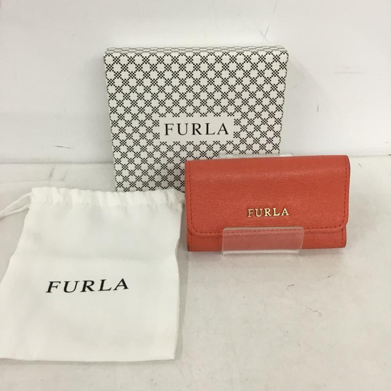 フルラ FURLA キーケース キーケース 6連 ロゴ、文字 橙 / オレンジ / orange レディース USED 古着 中古 10154892