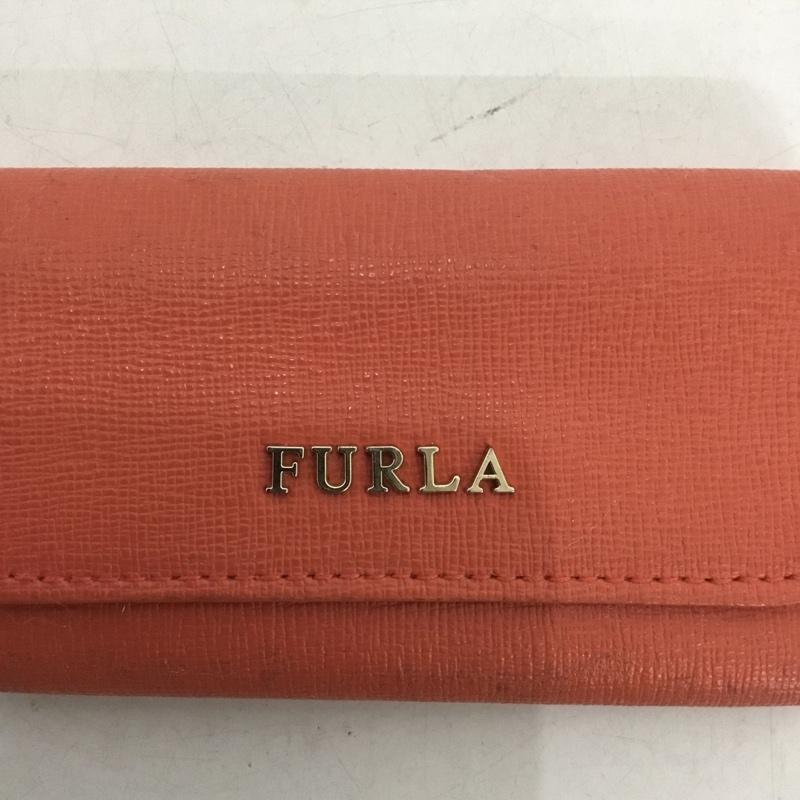 フルラ FURLA キーケース キーケース 6連 ロゴ、文字 橙 / オレンジ / orange レディース USED 古着 中古 10154892