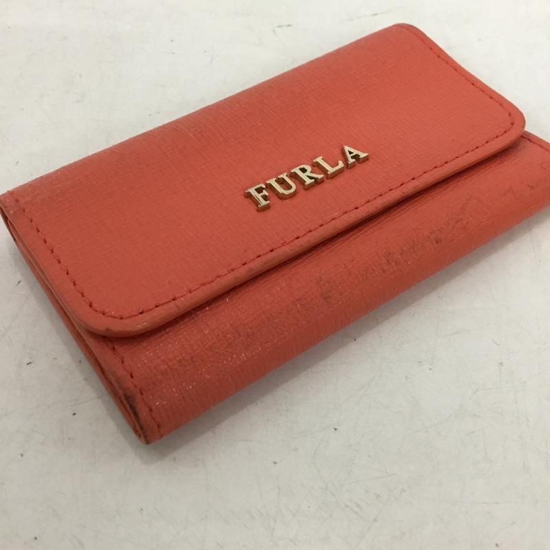 フルラ FURLA キーケース キーケース 6連 ロゴ、文字 橙 / オレンジ / orange レディース USED 古着 中古 10154892