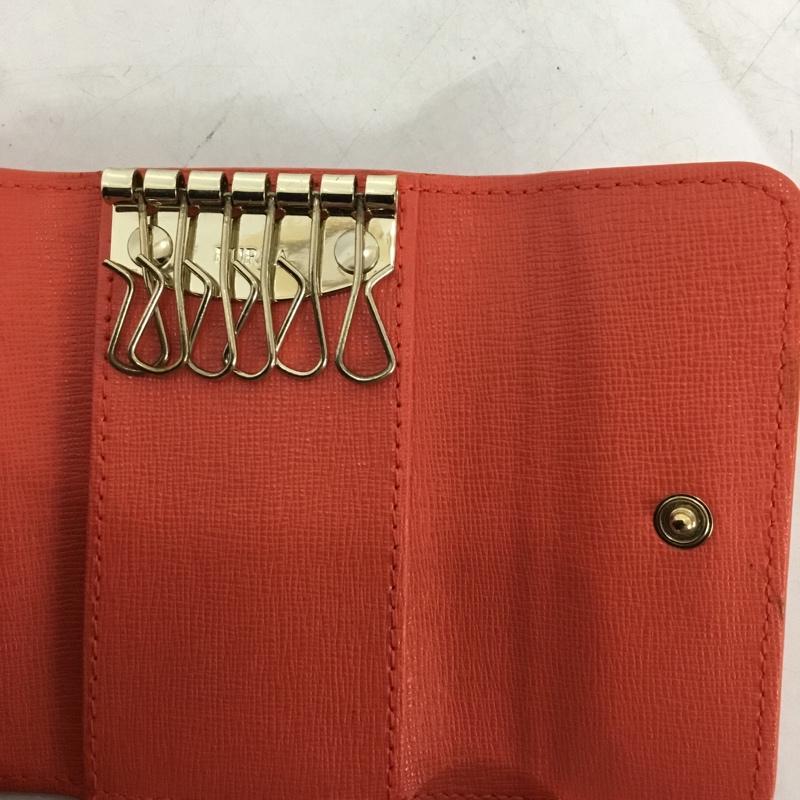 フルラ FURLA キーケース キーケース 6連 ロゴ、文字 橙 / オレンジ / orange レディース USED 古着 中古 10154892