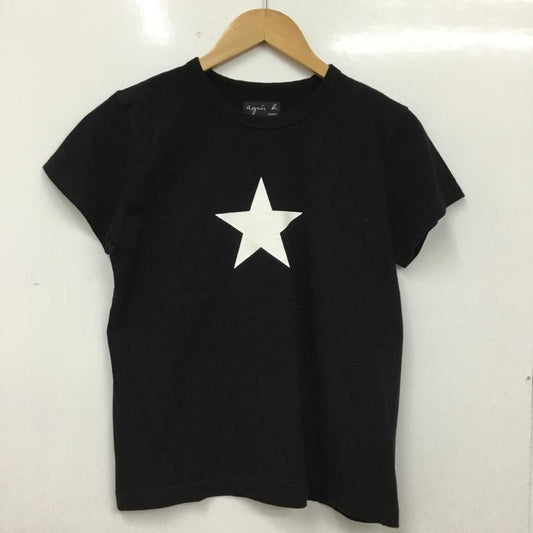 アニエス・ベー agnes b. Tシャツ 半袖 2 プリント 黒 / ブラック / black レディース USED 古着 中古 10154893
