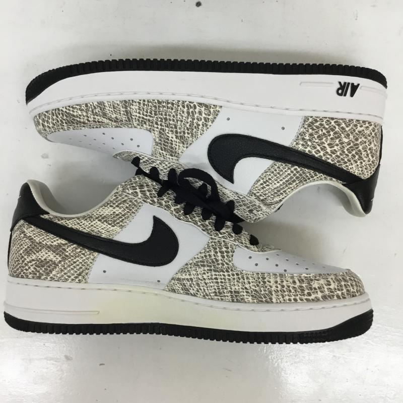 ナイキ NIKE スニーカー スニーカー Nike Air Force 1 Low Cocoa Snake 845053-104 27.5cm ヘビ柄 白 / ホワイト / white メンズ USED 古着 中古 10154906
