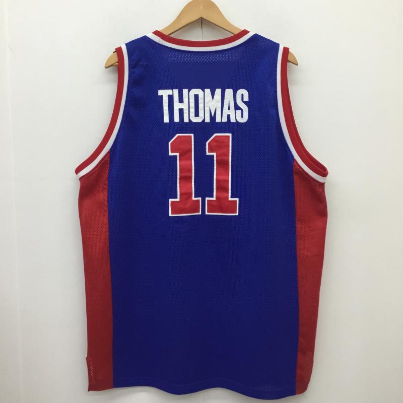 ミッチェルアンドネス Mitchell&Ness タンクトップ タンクトップ Mitchell&Ness NBA Swingman Jersey Isiah Thomas 11 XXL ロゴ、文字 青 / ブルー / blue メンズ USED 古着 中古 10154910