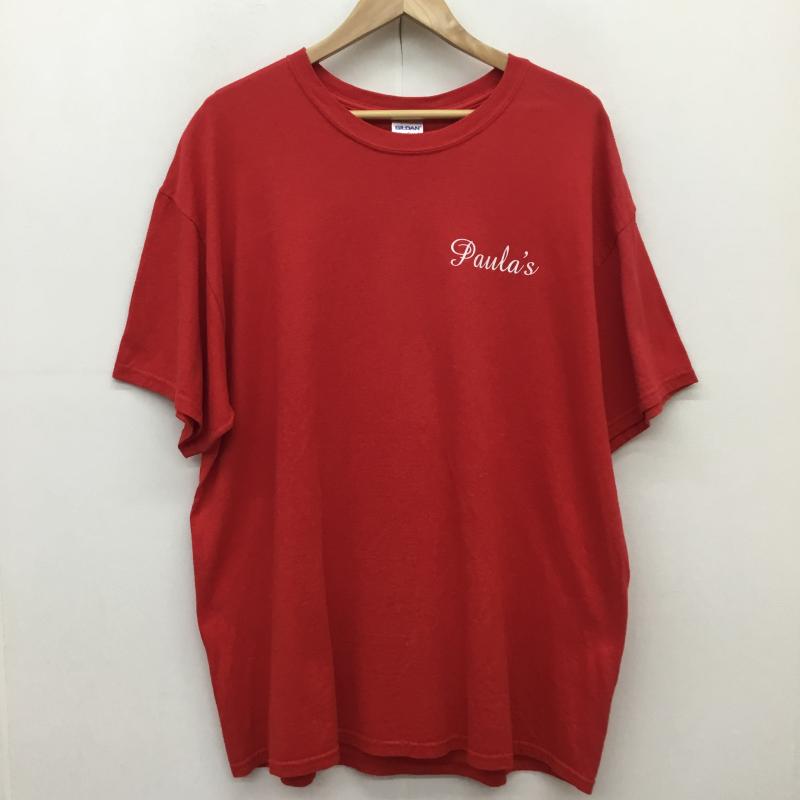 ギルダン GILDAN Tシャツ 半袖 GILDAN Paula`s Mexican Restaurant ロゴ Tシャツ 赤 XL ロゴ、文字 赤 / レッド / red メンズ USED 古着 中古 10154912