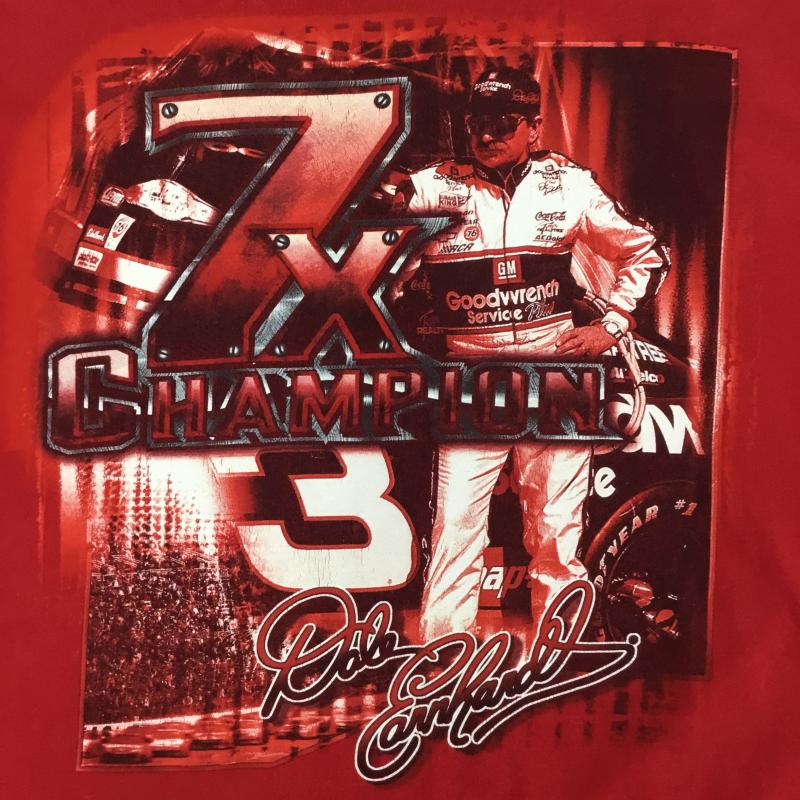 ユーズドクロージング used clothes Tシャツ 半袖 Chase Authentics Dale Earnhardt 7x チャンピオン NASCAR Racing Tシャツ 赤 4L プリント 赤 / レッド / red メンズ USED 古着 中古 10154913