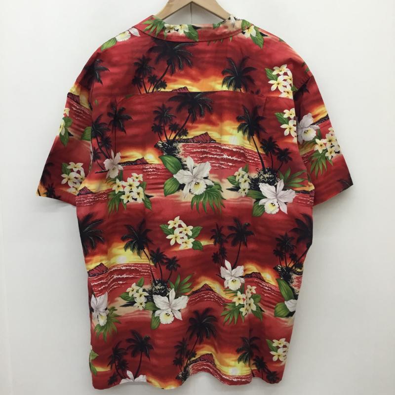 ユーズドクロージング used clothes シャツ、ブラウス 半袖 Paradise Style ハワイアンシャツ 赤 ２XL 4L 花柄 赤 / レッド / red メンズ USED 古着 中古 10154914