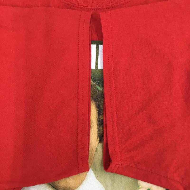 ギルダン GILDAN Tシャツ 半袖 elf サンタの国からやってきた ウィルフェレル Tシャツ 赤 XXL プリント 赤 / レッド / red メンズ USED 古着 中古 10154917