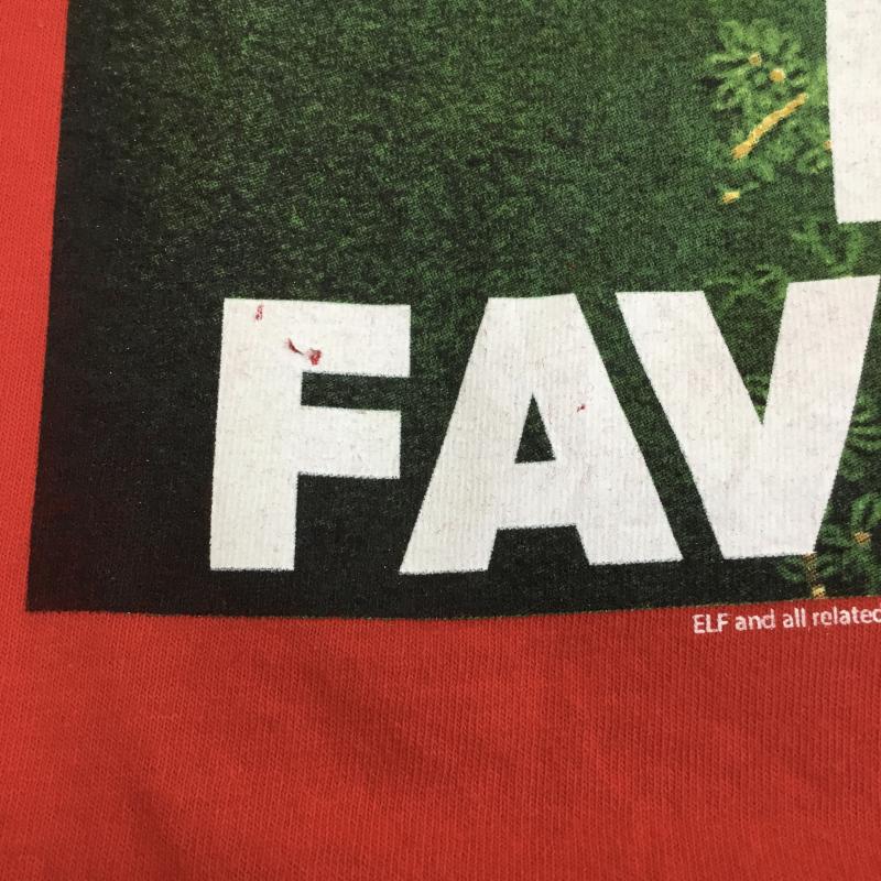ギルダン GILDAN Tシャツ 半袖 elf サンタの国からやってきた ウィルフェレル Tシャツ 赤 XXL プリント 赤 / レッド / red メンズ USED 古着 中古 10154917