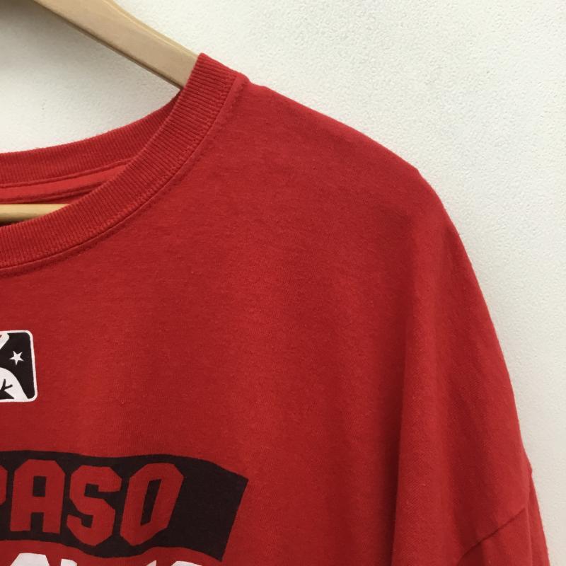 ユーズドクロージング used clothes Tシャツ 半袖 El Paso Chihuahuas マイナーリーグ ベースボール Tシャツ XXL ロゴ、文字 赤 / レッド / red メンズ USED 古着 中古 10154919