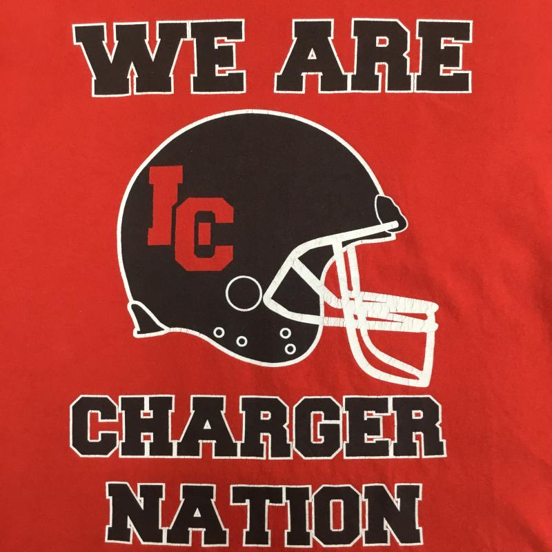 ギルダン GILDAN Tシャツ 半袖 GILDAN CHURCHILL FOOTBALL 2012 L プリント 赤 / レッド / red メンズ USED 古着 中古 10154920