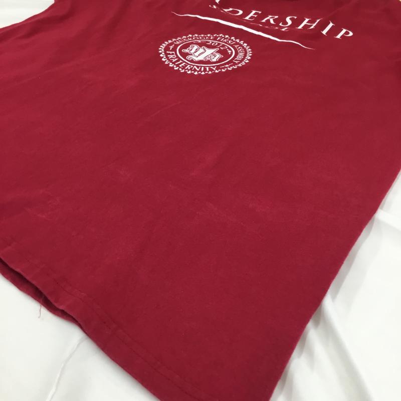 ギルダン GILDAN Tシャツ 半袖 GILDAN LEADERSHIP SCHOOL 2012 Tシャツ 赤 XL ロゴ、文字 赤 / レッド / red メンズ USED 古着 中古 10154921