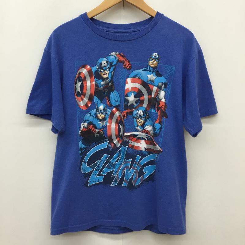 ユーズドクロージング used clothes Tシャツ 半袖 Captain Marvel Captain America Tシャツ ブルー XL プリント 青 / ブルー / blue メンズ USED 古着 中古 10154922