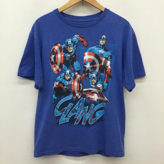 ユーズドクロージング used clothes Tシャツ 半袖 Captain Marvel Captain America Tシャツ ブルー XL プリント 青 / ブルー / blue メンズ USED 古着 中古 10154922