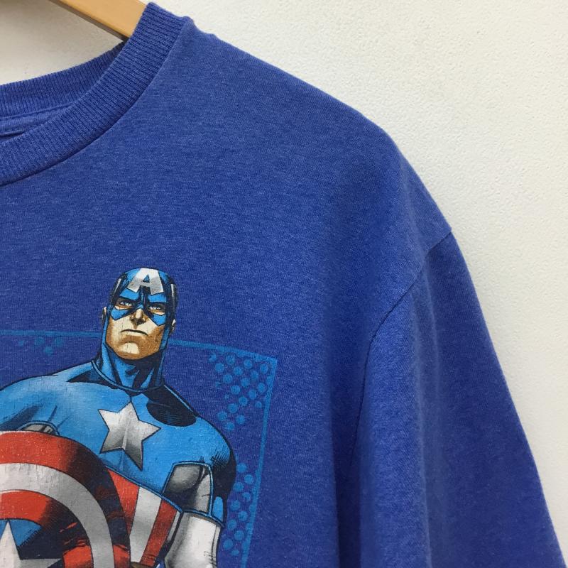 ユーズドクロージング used clothes Tシャツ 半袖 Captain Marvel Captain America Tシャツ ブルー XL プリント 青 / ブルー / blue メンズ USED 古着 中古 10154922