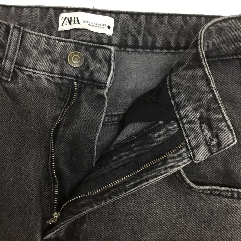 ザラ ZARA パンツ デニム、ジーンズ 36 無地 黒 / ブラック / black レディース USED 古着 中古 10154929