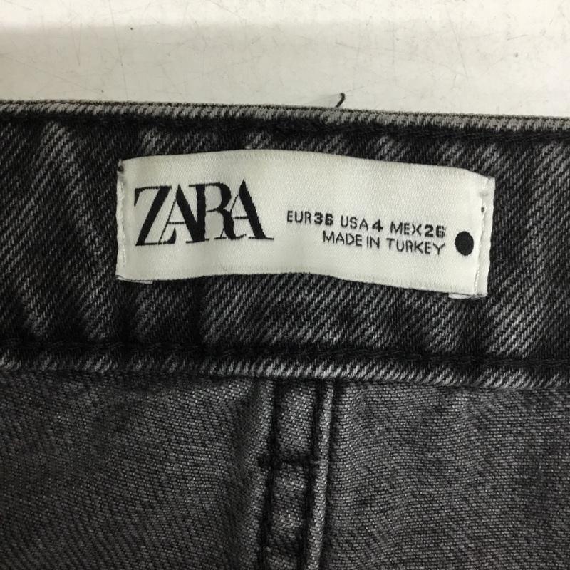 ザラ ZARA パンツ デニム、ジーンズ 36 無地 黒 / ブラック / black レディース USED 古着 中古 10154929