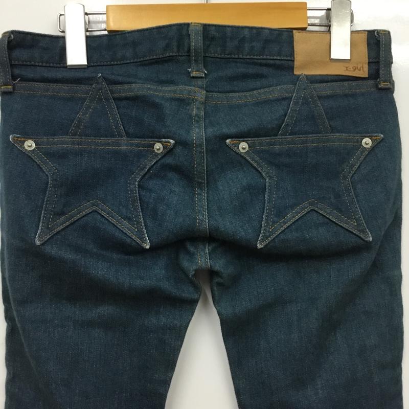 エックスガール X-girl パンツ デニム、ジーンズ 27インチ 無地 青 / ブルー / blue レディース USED 古着 中古 10154931