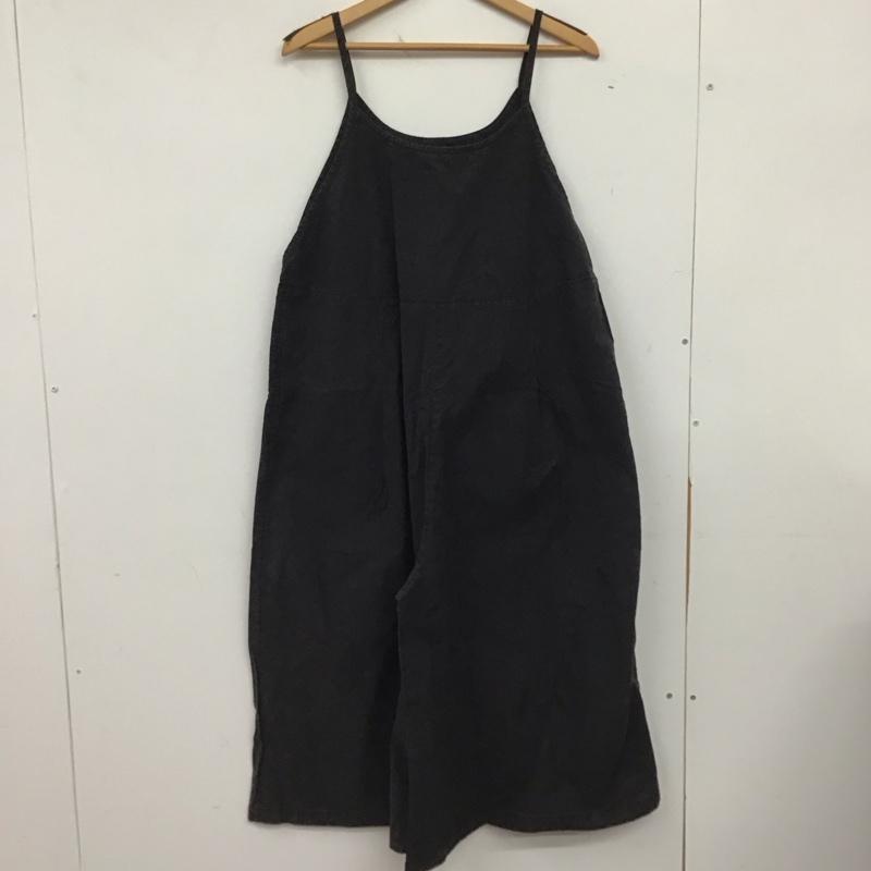 ナチュラルランドリー NATURALLAUNDRY サロペット・オーバーオール サロペット、オーバーオール 7183O-001 コットン 2 無地 黒 / ブラック / black レディース USED 古着 中古 10154934