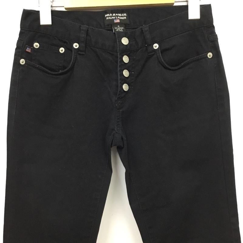 ポロジーンズカンパニー POLO JEANS COMPANY パンツ スラックス 0 無地 黒 / ブラック / black レディース USED 古着 中古 10154936
