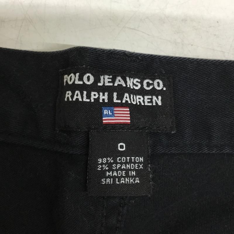 ポロジーンズカンパニー POLO JEANS COMPANY パンツ スラックス 0 無地 黒 / ブラック / black レディース USED 古着 中古 10154936