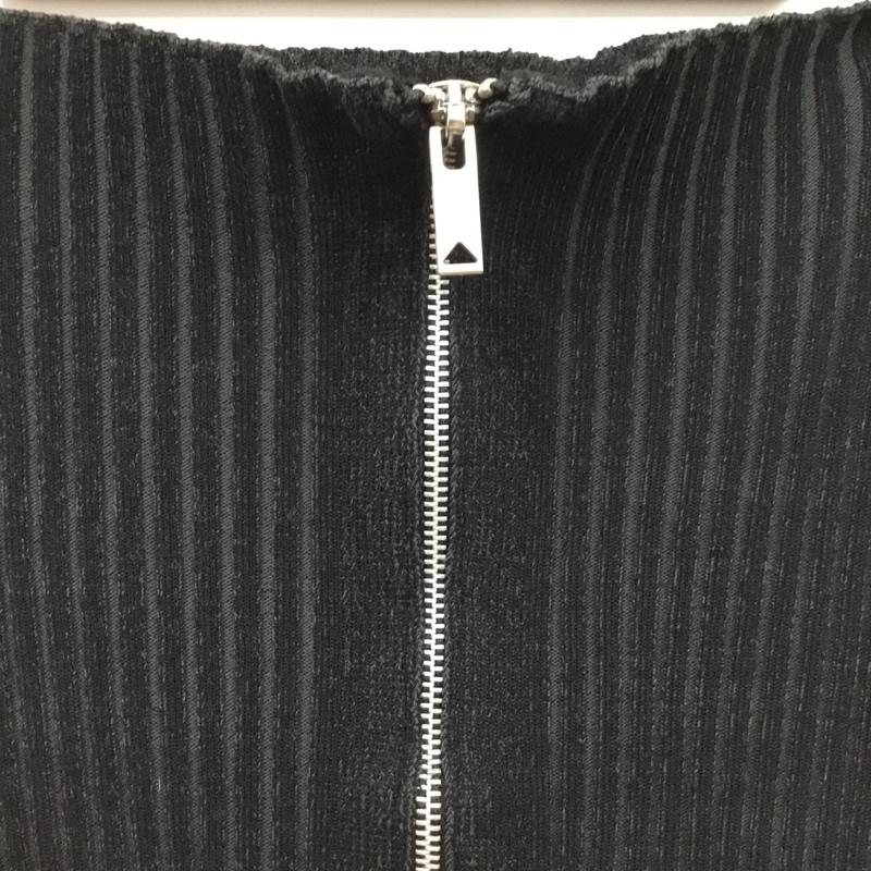 メゾンミハラヤスヒロ Maison MIHARA YASUHIRO スカート ロングスカート B13SK583 GONNA MIDI IN COSTINA ジップデザインリブスカート 38 無地 黒 / ブラック / black レディース USED 古着 中古 10154938