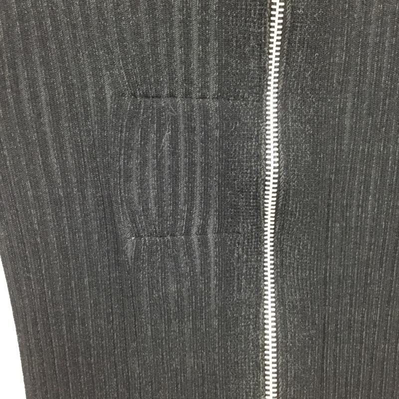 メゾンミハラヤスヒロ Maison MIHARA YASUHIRO スカート ロングスカート B13SK583 GONNA MIDI IN COSTINA ジップデザインリブスカート 38 無地 黒 / ブラック / black レディース USED 古着 中古 10154938