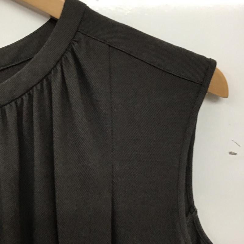 ニジュウサンク 23区 ワンピース ロングスカート ノースリーブ 38 無地 ダークブラウン / ダークブラウン / レディース USED 古着 中古 10154939