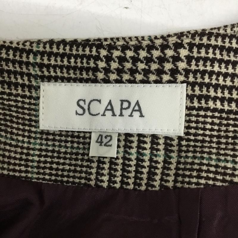 スキャパ SCAPA スカート ロングスカート 42 チェック マルチカラー / マルチカラー / multicolor レディース USED 古着 中古 10154943
