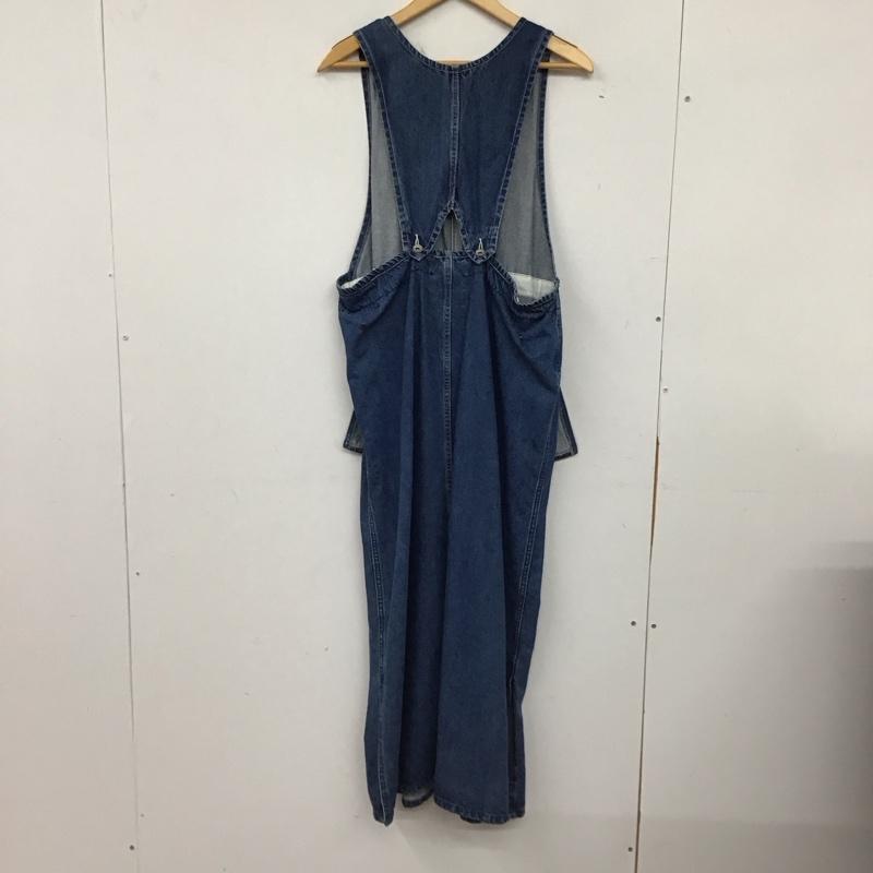 ニコアンド niko and... ワンピース ロングスカート NKJ42901GM デニムジャンパースカート L 無地 青 / ブルー / blue レディース USED 古着 中古 10154944