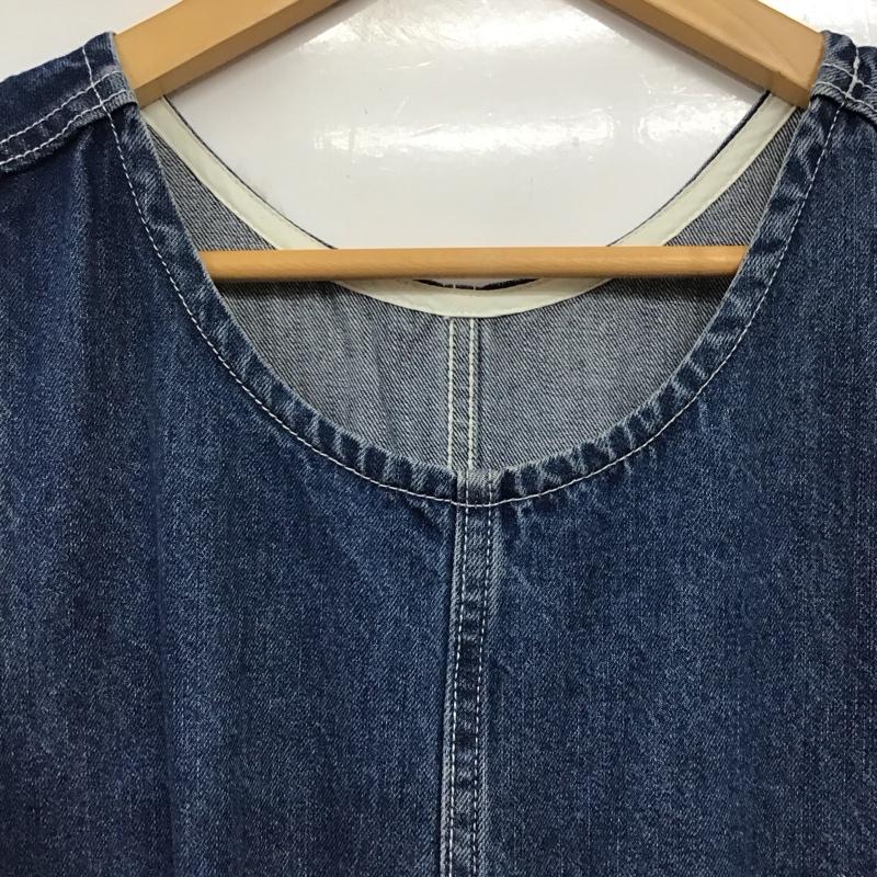 ニコアンド niko and... ワンピース ロングスカート NKJ42901GM デニムジャンパースカート L 無地 青 / ブルー / blue レディース USED 古着 中古 10154944