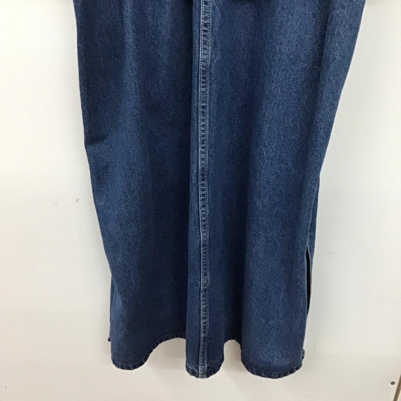 ニコアンド niko and... ワンピース ロングスカート NKJ42901GM デニムジャンパースカート L 無地 青 / ブルー / blue レディース USED 古着 中古 10154944
