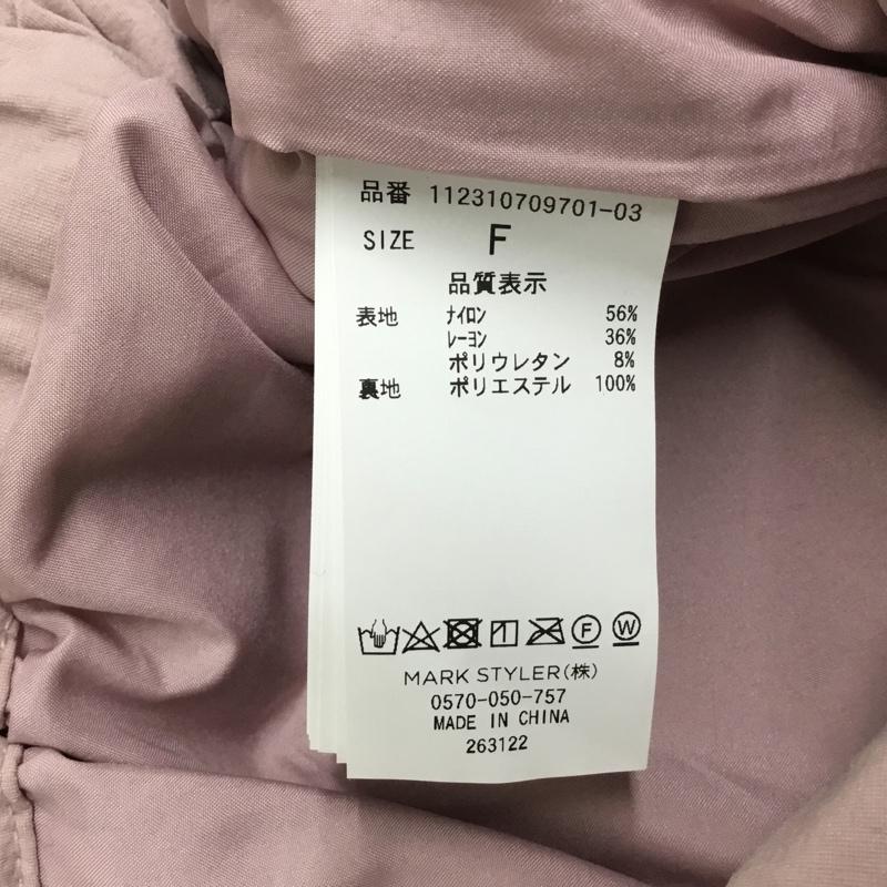アングリッド Ungrid パンツ ワークパンツ、ペインターパンツ 112310709701 ナイロン混ミリタリールーズパンツ FREE 無地 桃 / ピンク / pink レディース USED 古着 中古 10154945