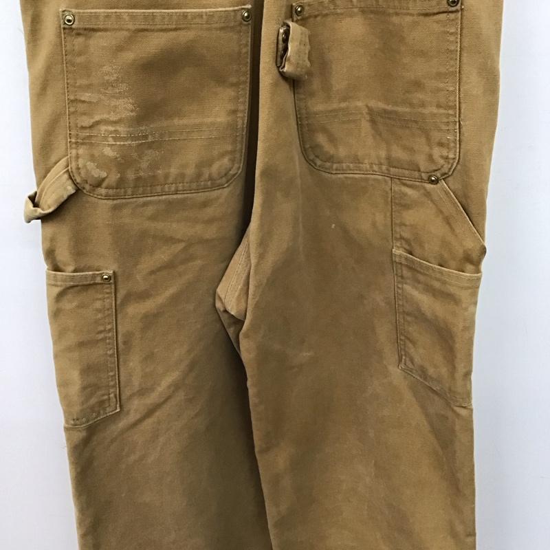 カーハート Carhartt サロペット・オーバーオール サロペット、オーバーオール 30×34 ロゴ、文字 茶 / ブラウン / brown メンズ USED 古着 中古 10154947